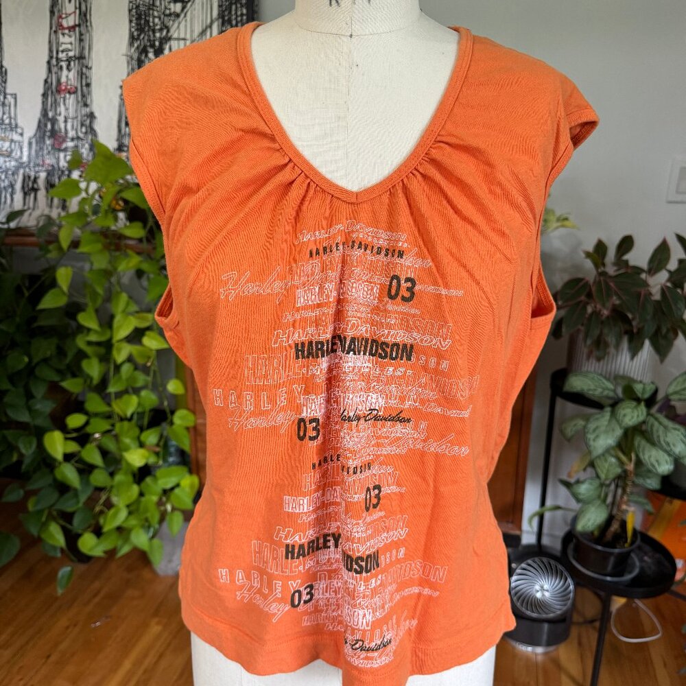 Harley Davidson Vintage 2003 Top Tee Graphic XL 100% Cotton
